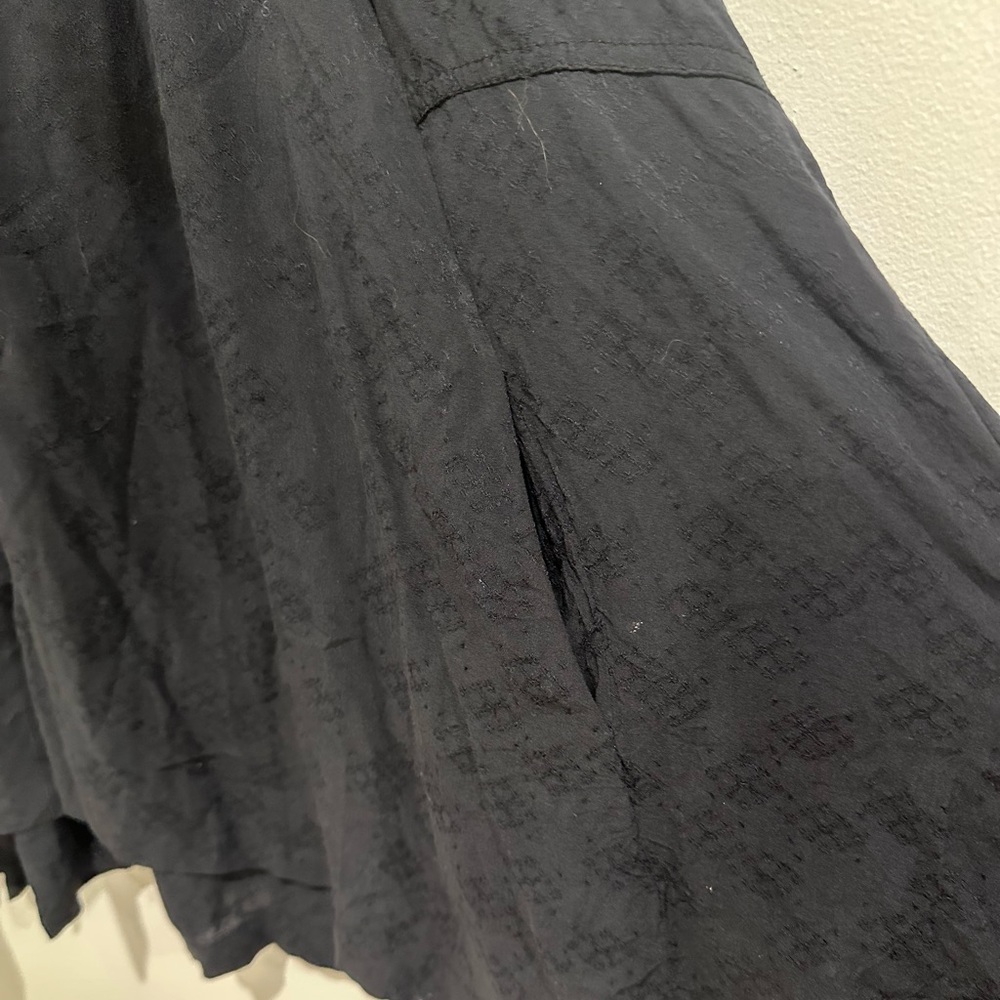 FREE PEOPLE Lovely Day Black Oversized Boho Button Down Pockets Size S - Picture 7 of 9